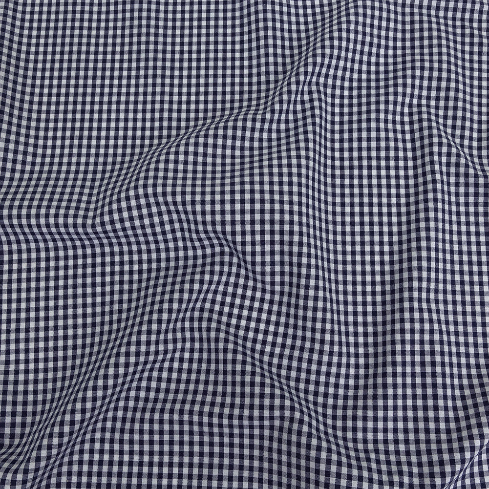 Organic Cotton Gingham 0.125" - Navy - Campinas Collection Organic Cotton Gingham 0.125" - Navy - Campinas Collection