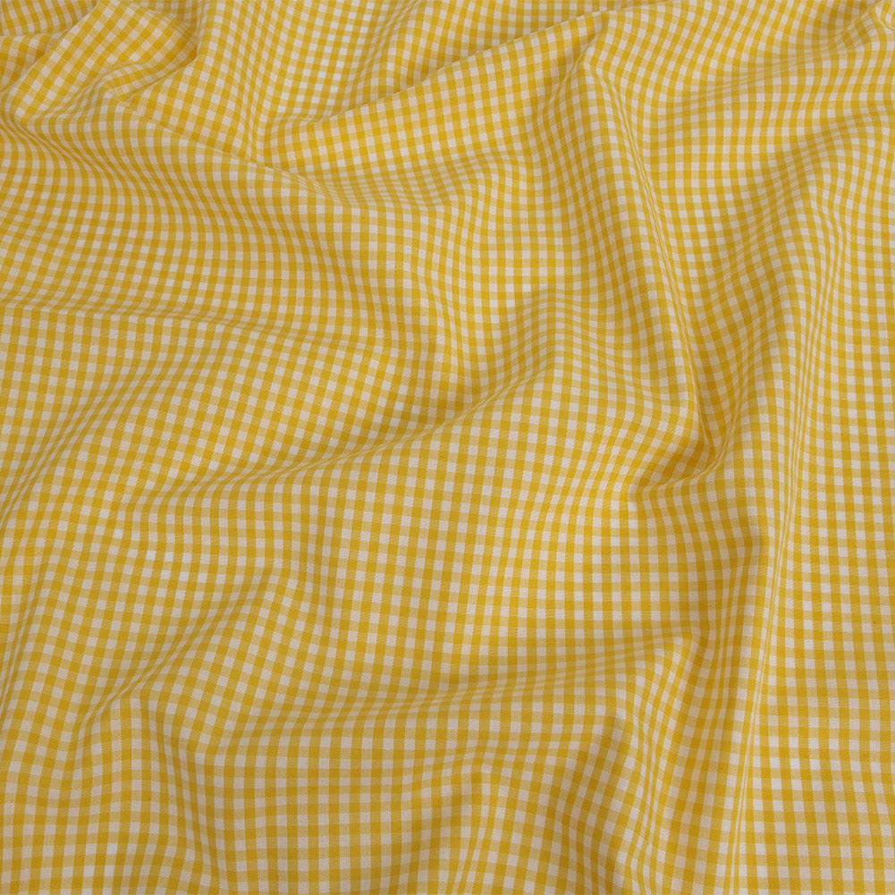 Organic Cotton Gingham 0.125" - Yellow - Campinas Collection Organic Cotton Gingham 0.125" - Yellow - Campinas Collection