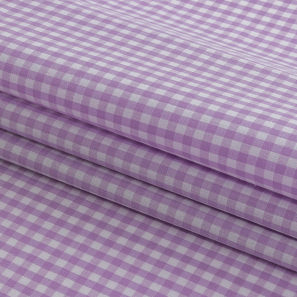 Organic Cotton Gingham 0.125" - Lavender - Campinas Collection Organic Cotton Gingham 0.125" - Lavender - Campinas Collection