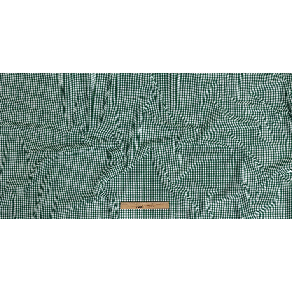 Organic Cotton Gingham 0.125" - Emerald - Campinas Collection Organic Cotton Gingham 0.125" - Emerald - Campinas Collection