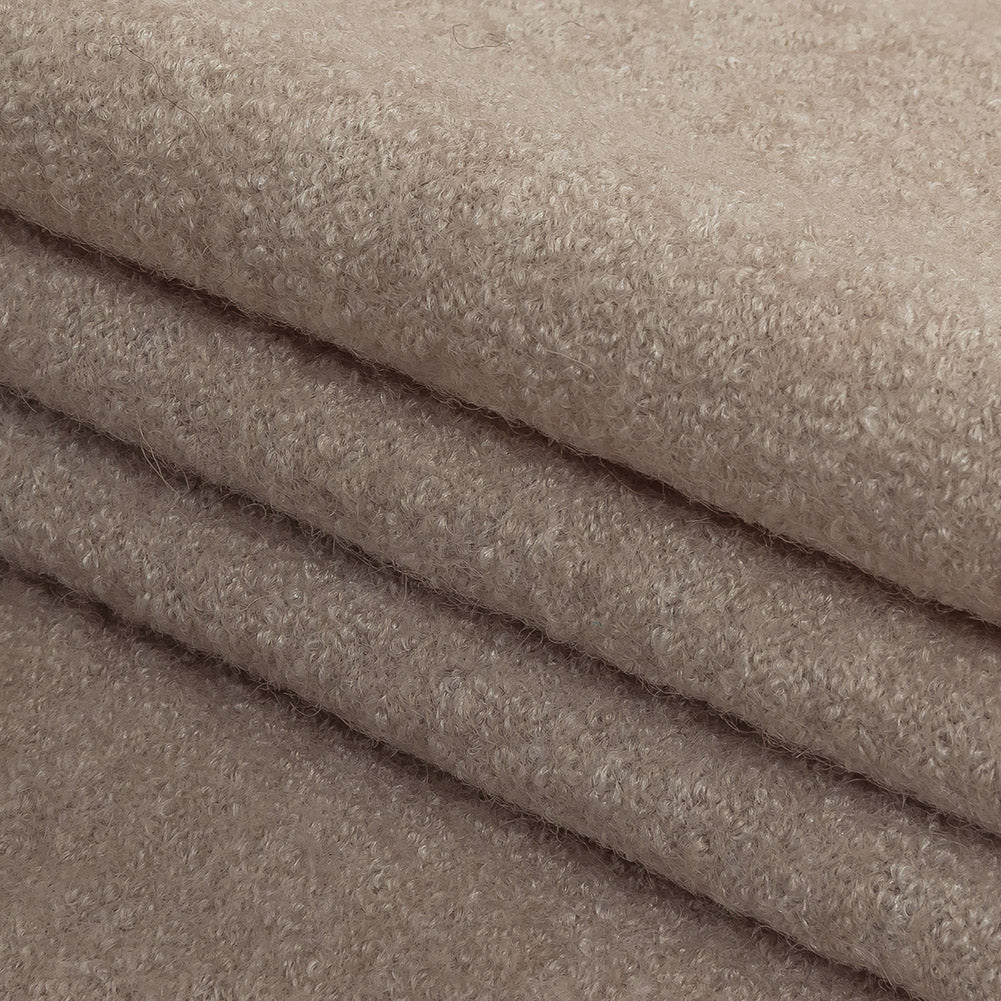 Boiled Wool Coating Fabric - Shell and Ivory Marbled - Ketil Collection Boiled Wool Coating Fabric - Shell and Ivory Marbled - Ketil Collection