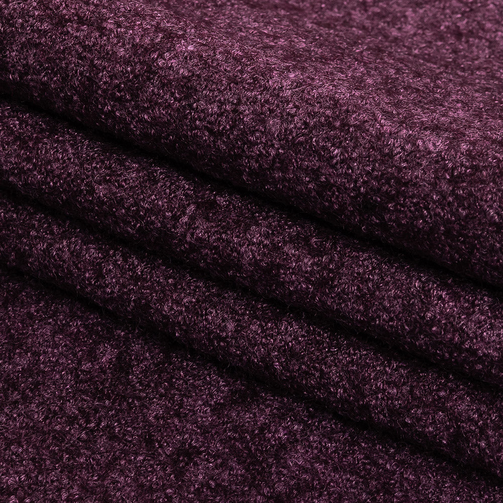 Boiled Wool Coating Fabric - Marbled Winetasting Purple - Ketil Collection Boiled Wool Coating Fabric - Marbled Winetasting Purple - Ketil Collection