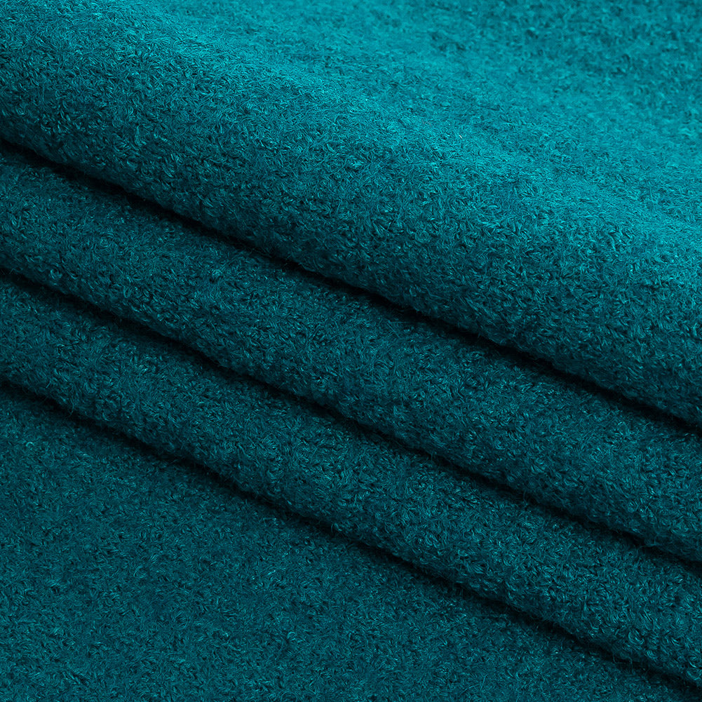 Boiled Wool Coating Fabric - Ocean Depths Blue - Ketil Collection Boiled Wool Coating Fabric - Ocean Depths Blue - Ketil Collection