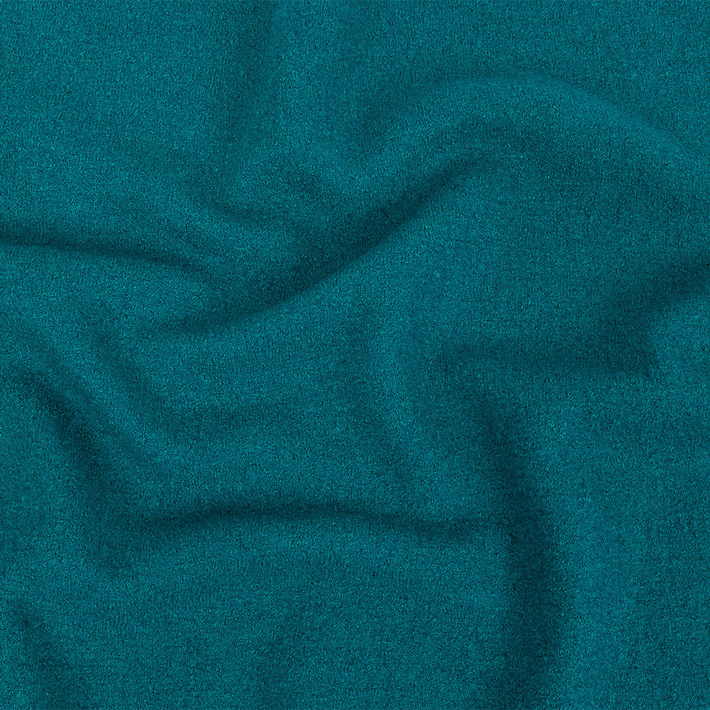 Boiled Wool Coating Fabric - Ocean Depths Blue - Ketil Collection Boiled Wool Coating Fabric - Ocean Depths Blue - Ketil Collection