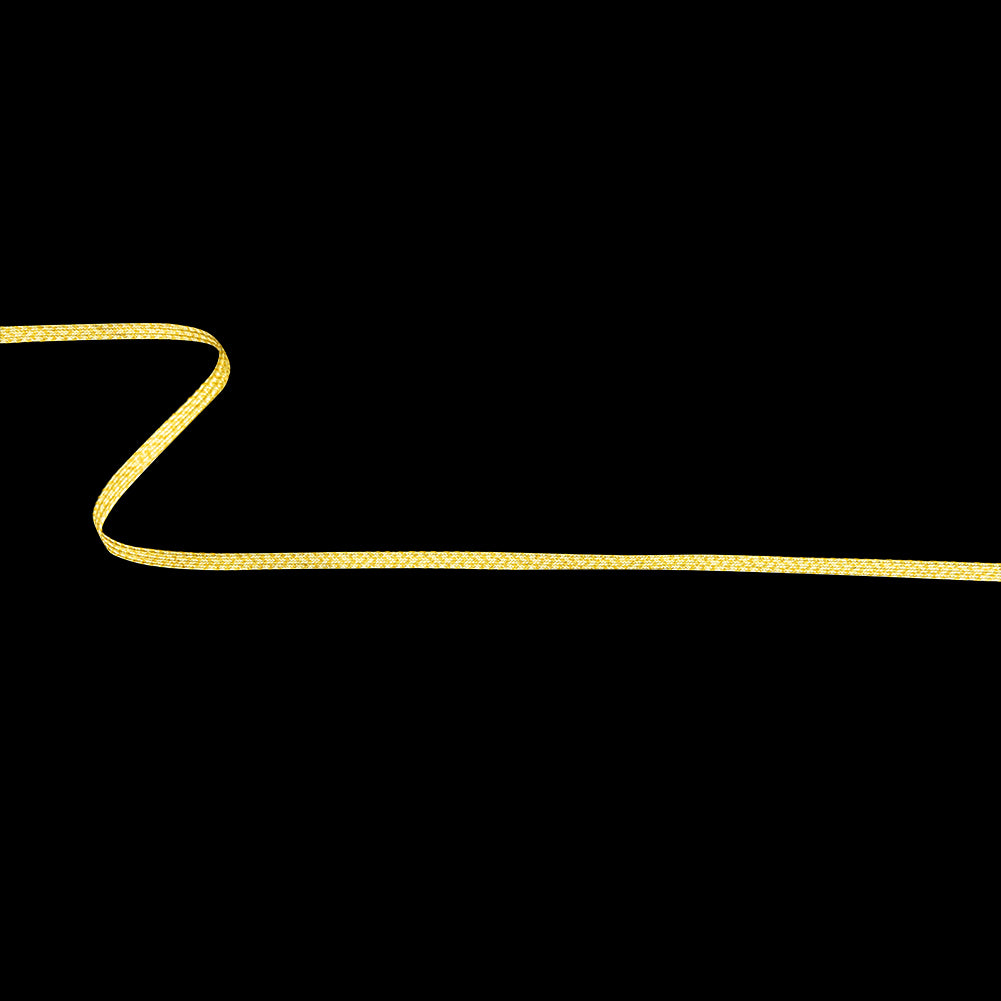 Clarified Butter and Gold Metallic Braided Trim - 0.2" Clarified Butter and Gold Metallic Braided Trim - 0.2"