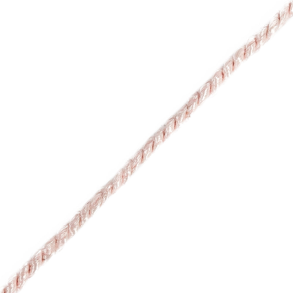 Pale Pink Twisted Cord - 3mm Detail Pale Pink Twisted Cord - 3mm Detail