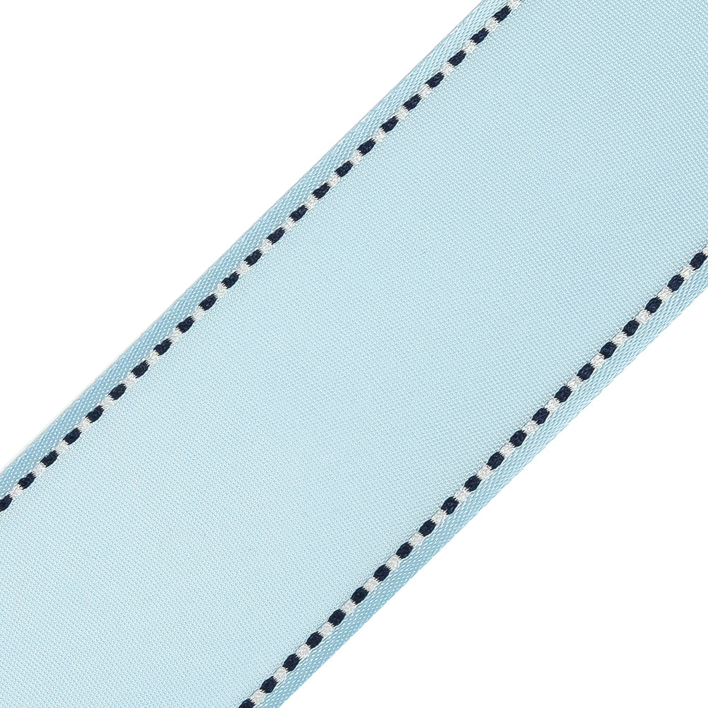 Blue Side-Stitched Ribbon - 1.5" Detail Blue Side-Stitched Ribbon - 1.5" Detail