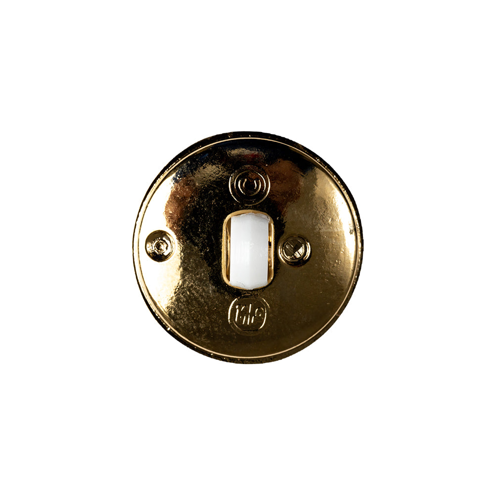 White and Gold 2-Piece Cone-Shaped Shank Back Button - 32L/20mm Detail White and Gold 2-Piece Cone-Shaped Shank Back Button - 32L/20mm Detail