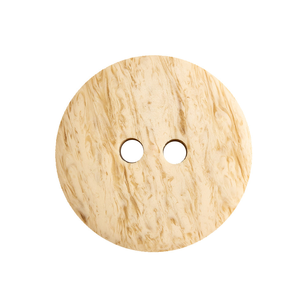 Tan and Toffee 2-Hole Low Convex Button - 40L/25.5mm Tan and Toffee 2-Hole Low Convex Button - 40L/25.5mm