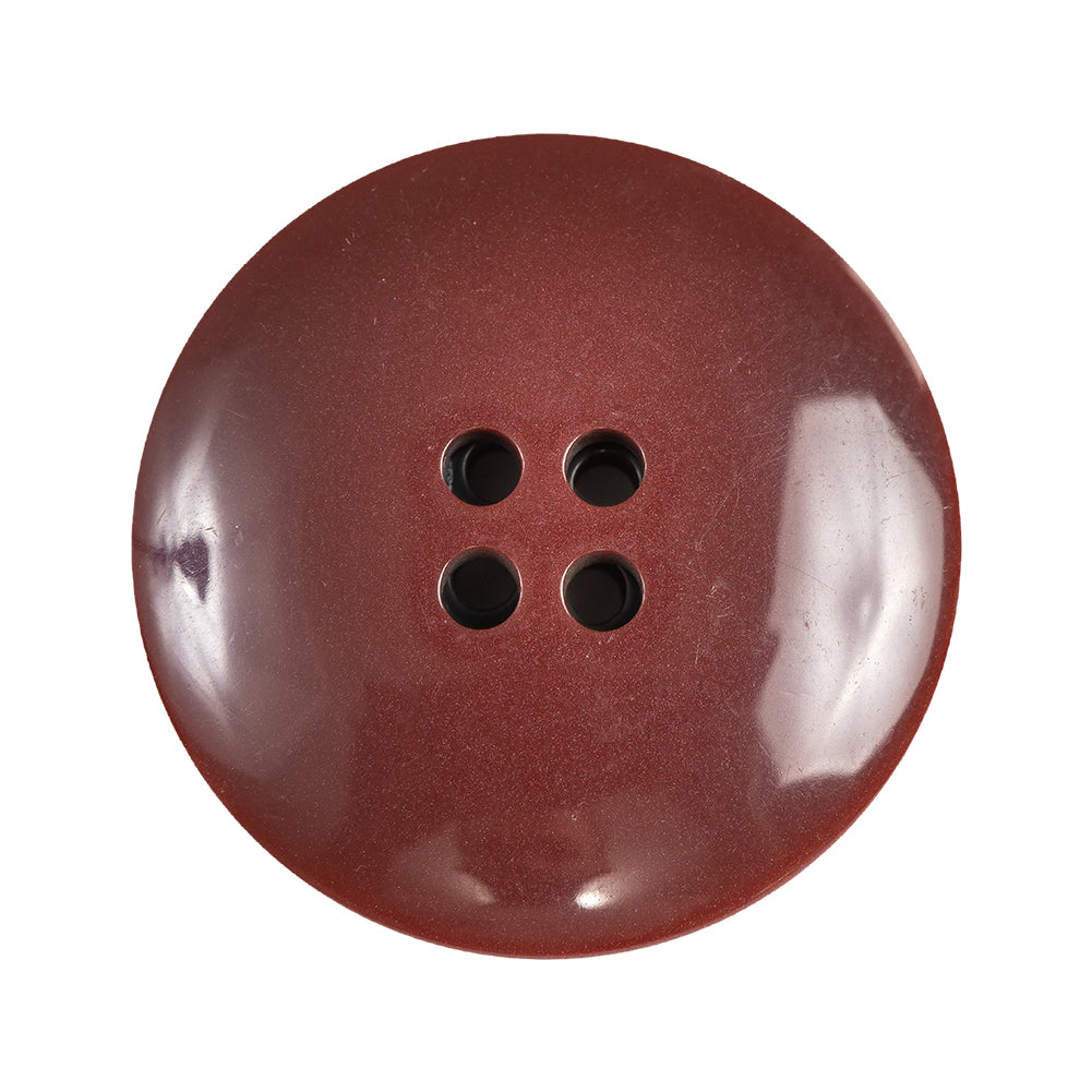 Russet Iridescent Marbled 4-Hole Set-in Button with Burgundy Rim - 55L/35mm Detail Russet Iridescent Marbled 4-Hole Set-in Button with Burgundy Rim - 55L/35mm Detail