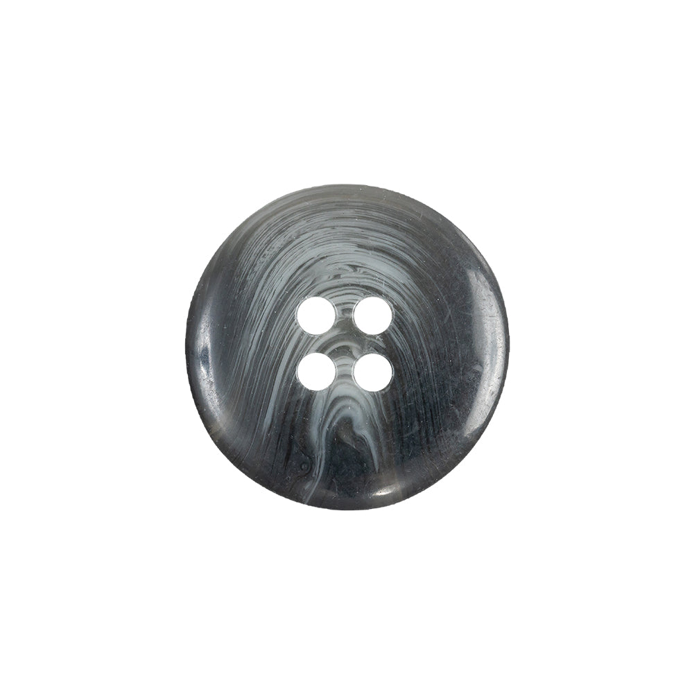 Charcoal, Silver Cloud and Translucent Swirl 4-Hole Low Convex Plastic Button - 32L/20mm Drape Charcoal, Silver Cloud and Translucent Swirl 4-Hole Low Convex Plastic Button - 32L/20mm Drape