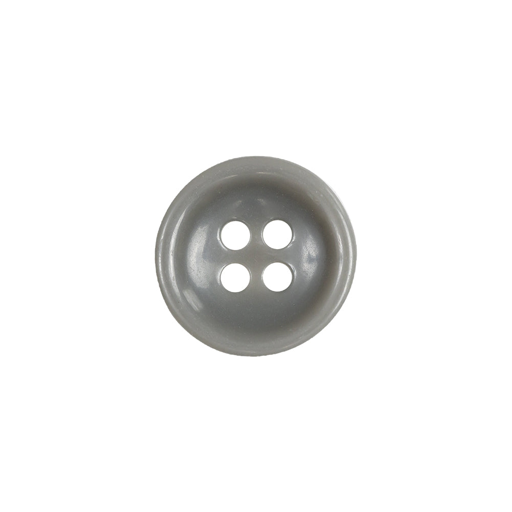 Matte Frost Gray 4-Hole Plastic Button - 24L/15mm