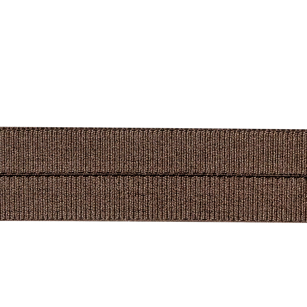 Brown Foldover Elastic - 0.6" Detail Brown Foldover Elastic - 0.6" Detail