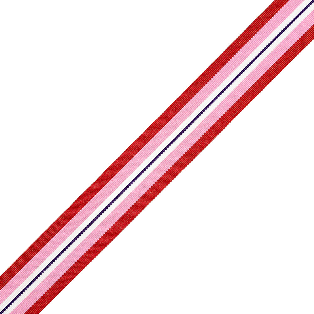 Red, Pink and White Striped Ribbon - 1.5" Red, Pink and White Striped Ribbon - 1.5"