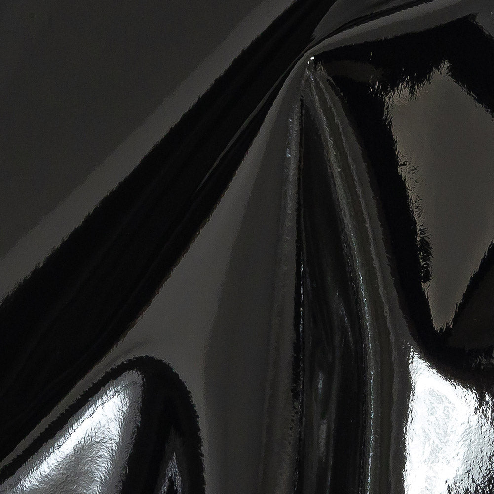 Piel sintética ligera tipo charol - Negra - Colección Fortaleza Piel sintética ligera tipo charol - Negra - Colección Fortaleza