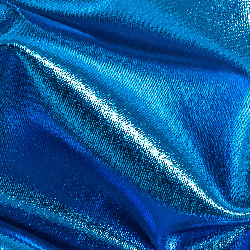 All-Over Foil Faux Leather Spandex - Turquoise - Curitiba Collection All-Over Foil Faux Leather Spandex - Turquoise - Curitiba Collection