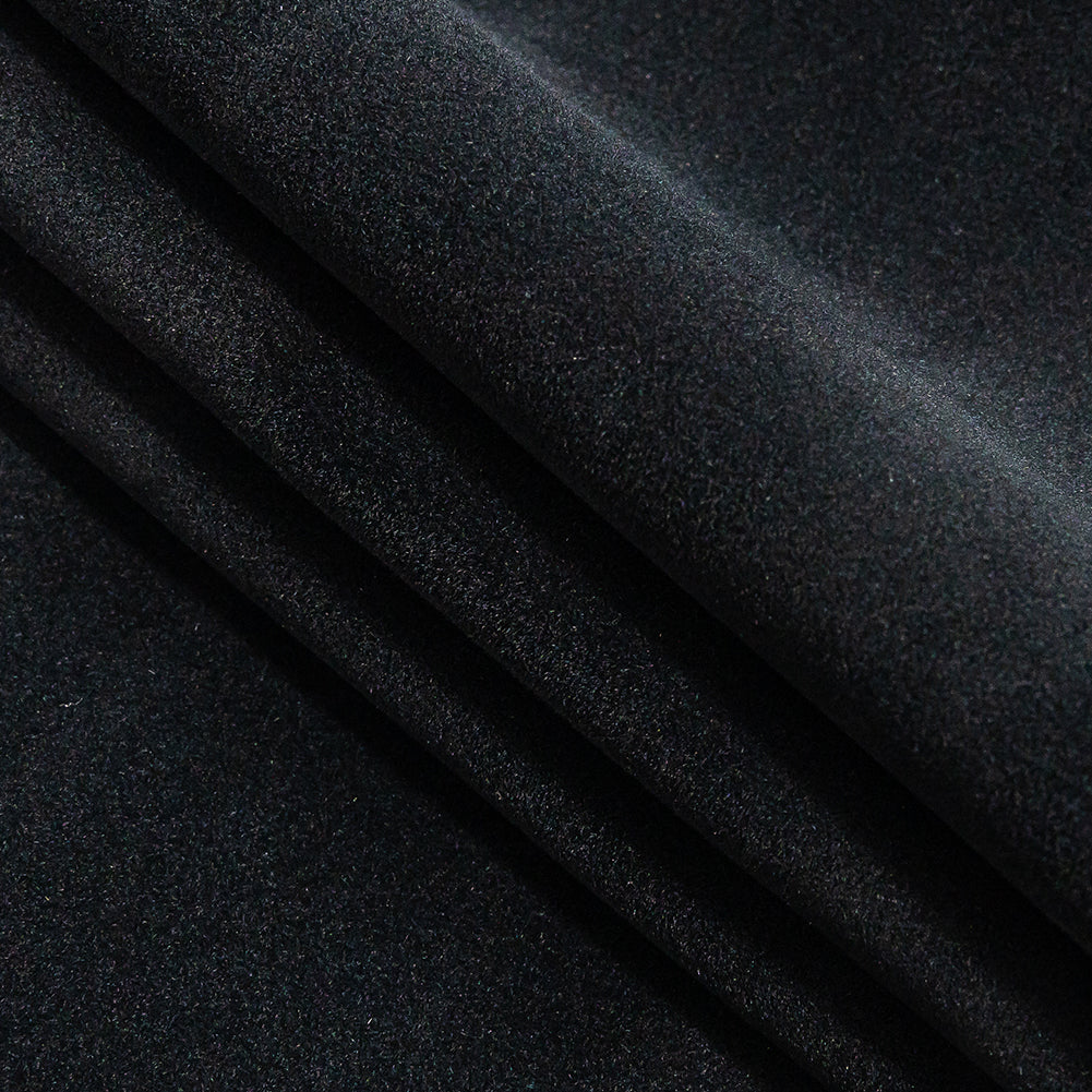 Flocking Faux Suede - Black Flocking Faux Suede - Black