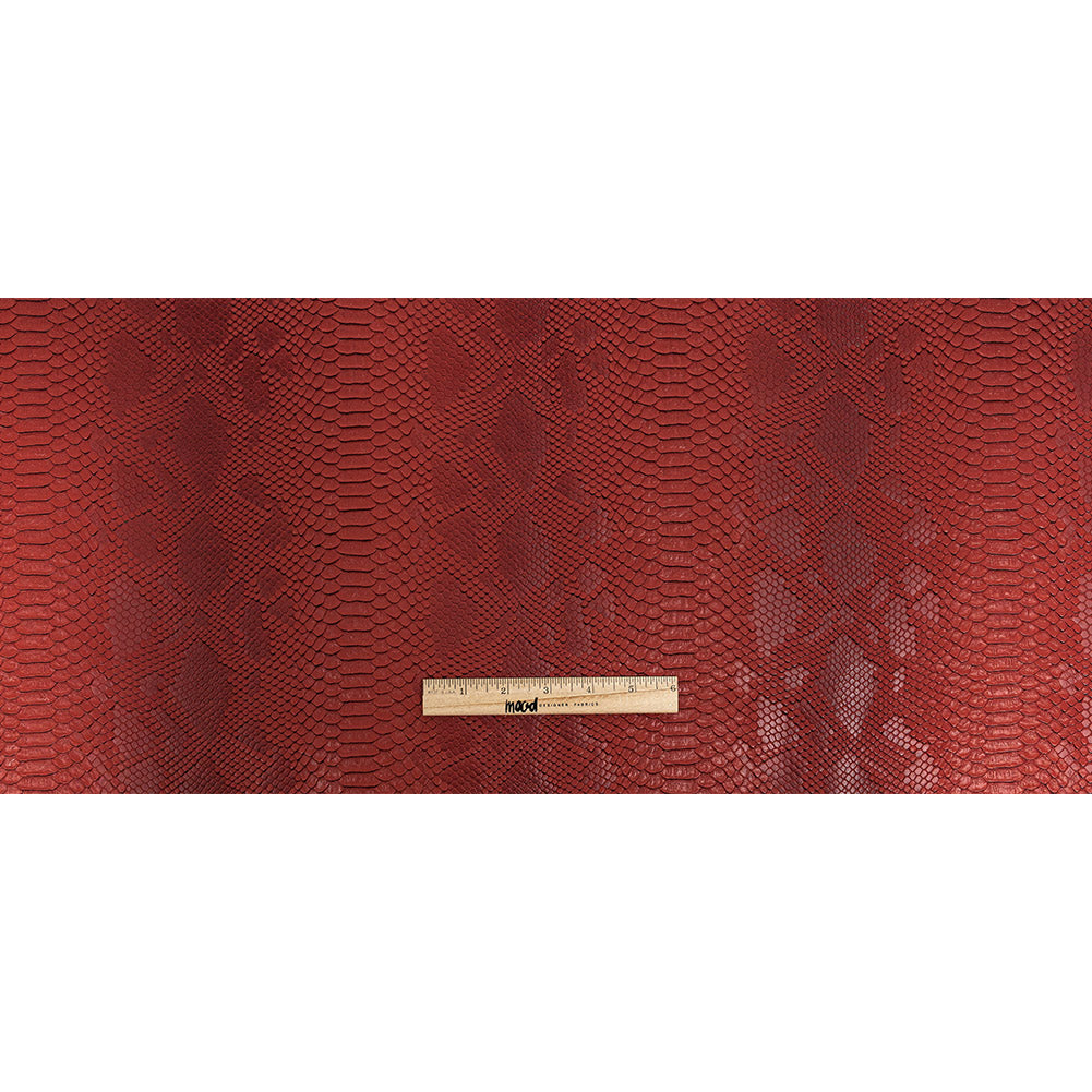 Python Embossed Vinyl - Pompeian Red Full