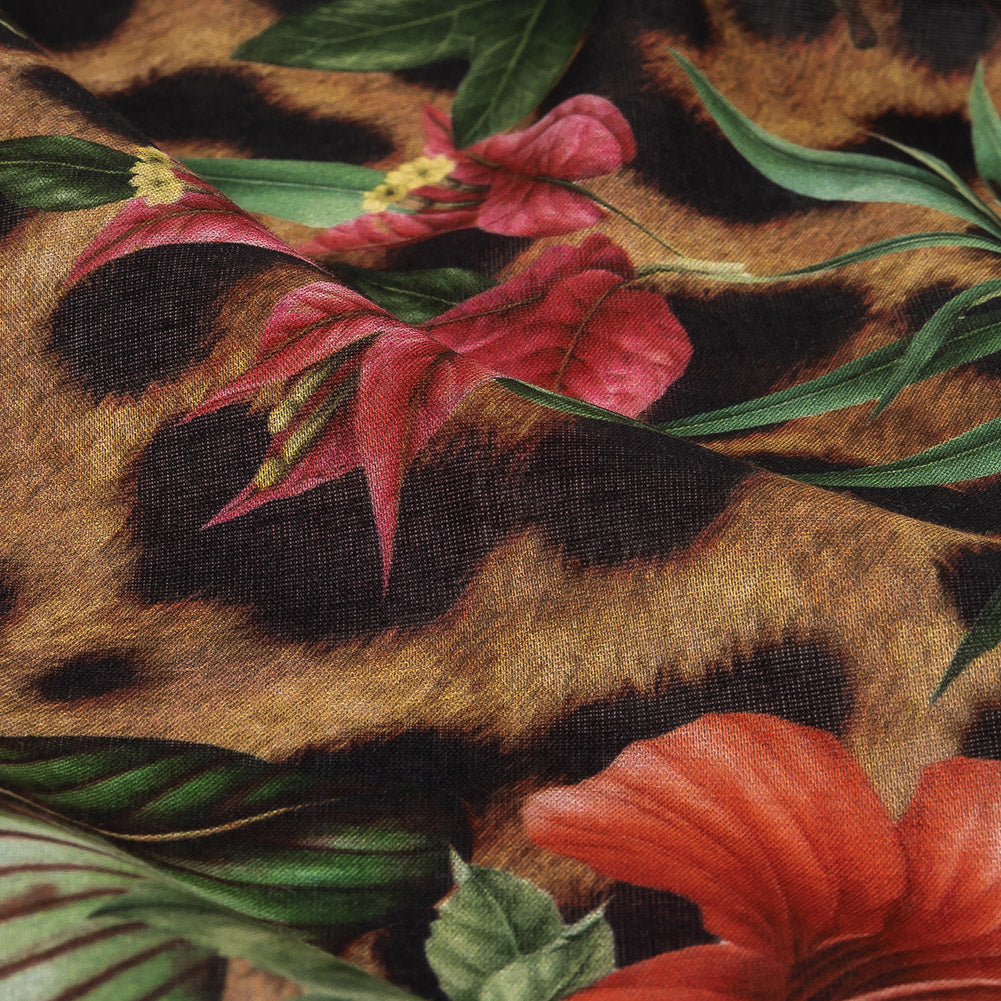 Mercerized Organic Egyptian Cotton Voile - Floral and Fauna - Toulouse Collection Mercerized Organic Egyptian Cotton Voile - Floral and Fauna - Toulouse Collection