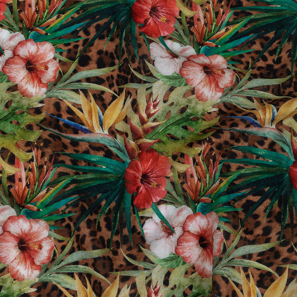 Mercerized Organic Egyptian Cotton Voile - Foliage and Fauna - Toulouse Collection Mercerized Organic Egyptian Cotton Voile - Foliage and Fauna - Toulouse Collection