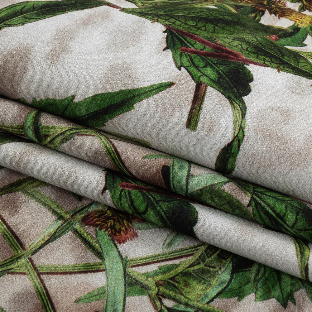 Mercerized Organic Egyptian Cotton Shirting - Misty Foliage - Ravello Collection Mercerized Organic Egyptian Cotton Shirting - Misty Foliage - Ravello Collection