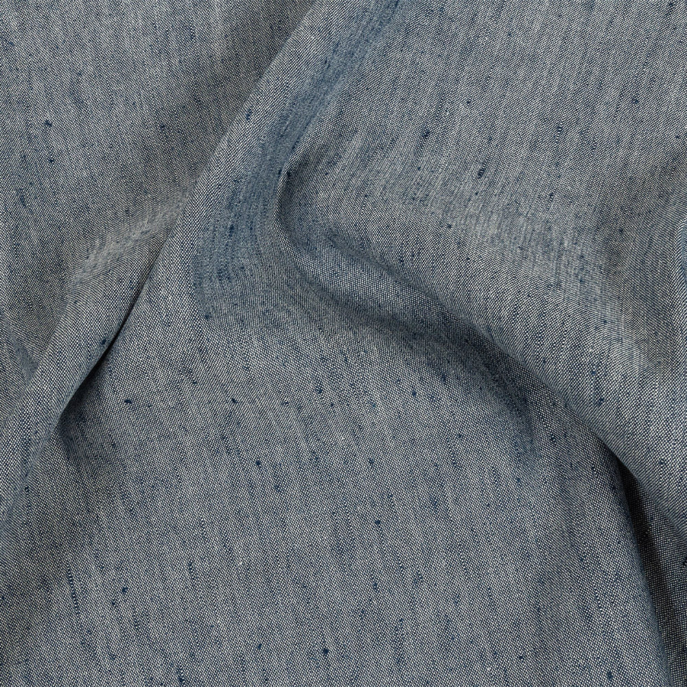 Heathered Denim Stretch Linen and Rayon Woven Heathered Denim Stretch Linen and Rayon Woven