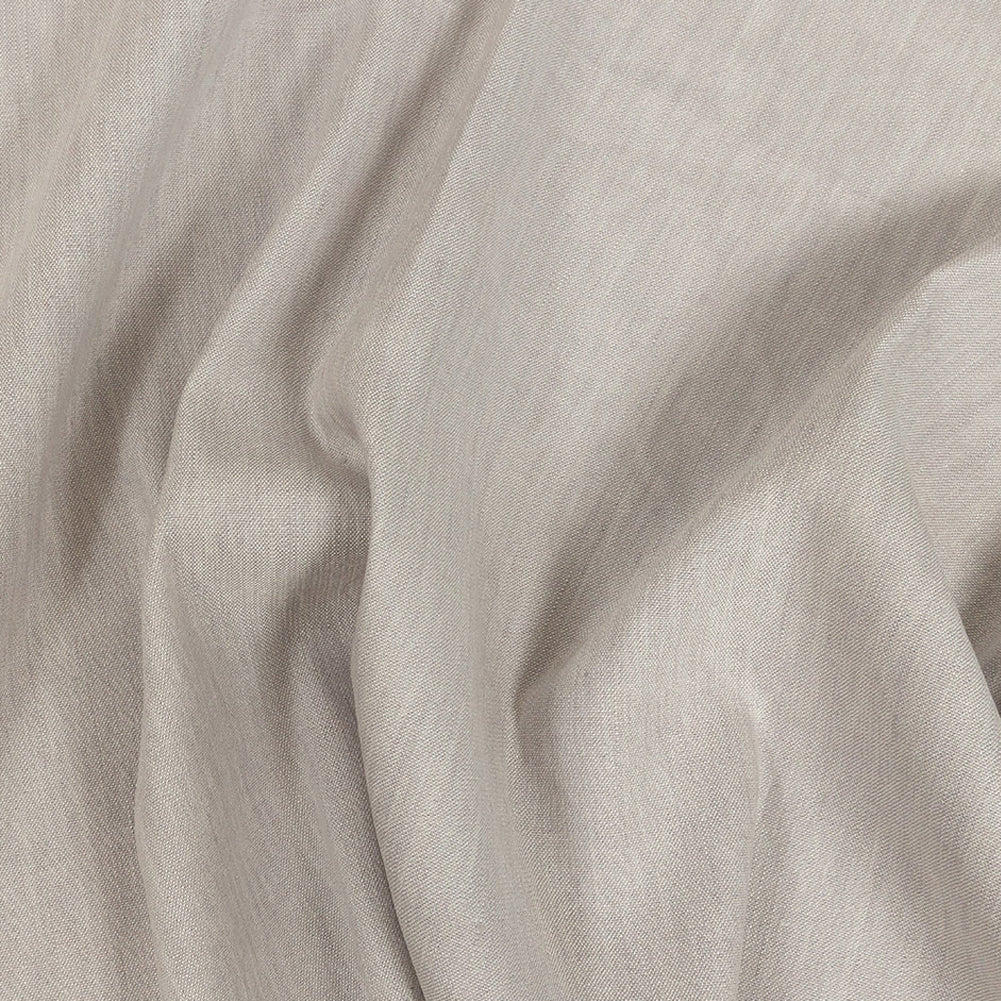 Heathered Light Gray Stretch Linen and Rayon Woven Heathered Light Gray Stretch Linen and Rayon Woven