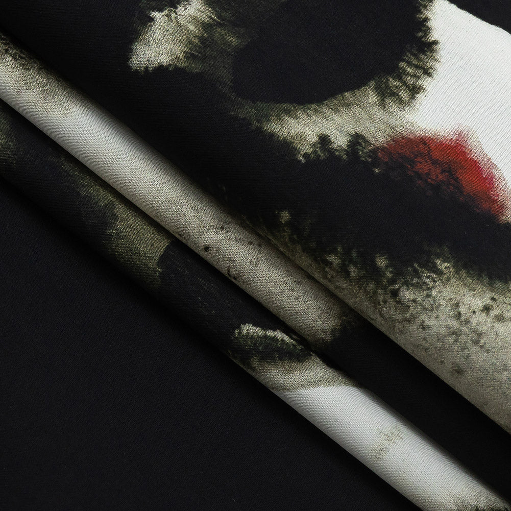 Mood Exclusive Caviar and Red Unearthly Portrait Cotton Poplin Folded Mood Exclusive Caviar and Red Unearthly Portrait Cotton Poplin Folded