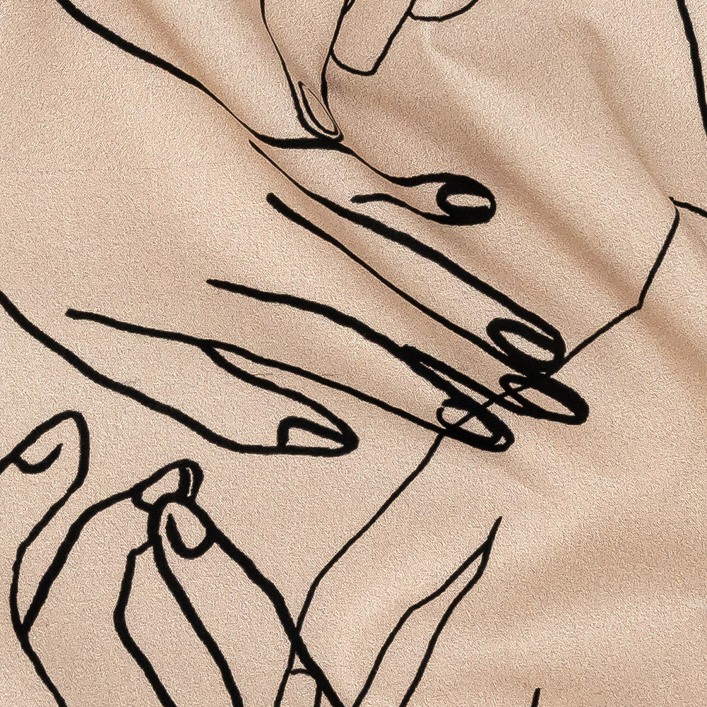 Mood Exclusive Beige Touch of Elegance Cotton Poplin Detail Mood Exclusive Beige Touch of Elegance Cotton Poplin Detail