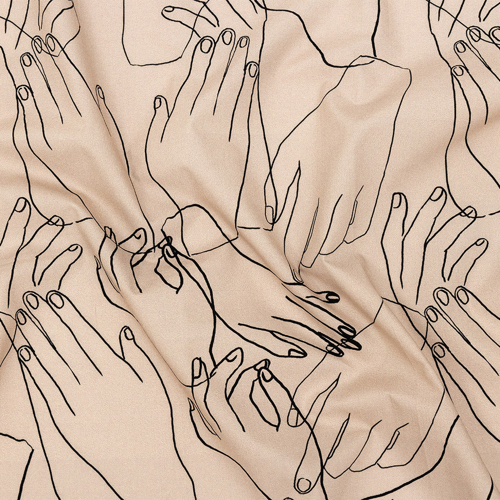 Mood Exclusive Beige Touch of Elegance Cotton Poplin Mood Exclusive Beige Touch of Elegance Cotton Poplin