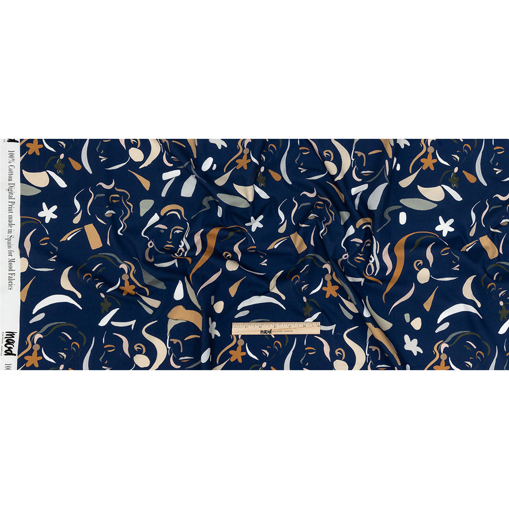 Mood Exclusive Twilight Blue Le Muse Cotton Poplin Full Mood Exclusive Twilight Blue Le Muse Cotton Poplin Full