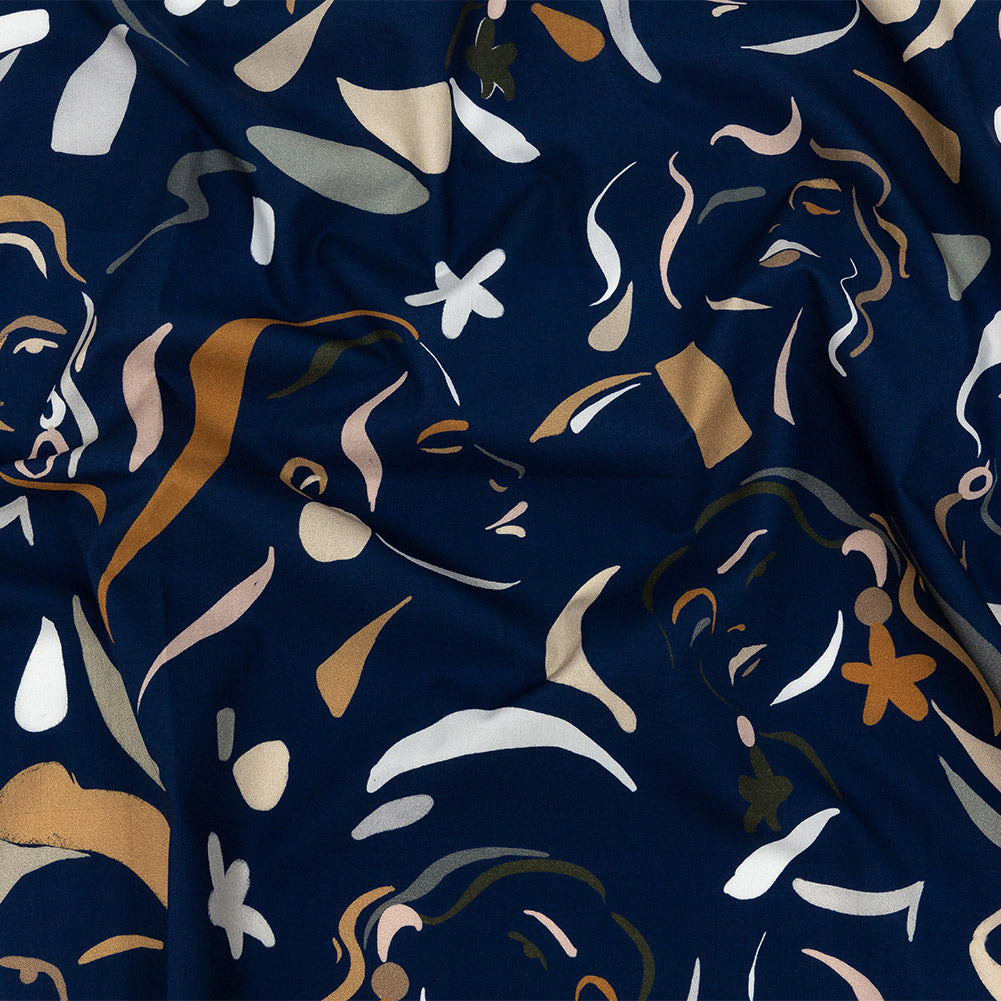 Mood Exclusive Twilight Blue Le Muse Cotton Poplin Mood Exclusive Twilight Blue Le Muse Cotton Poplin