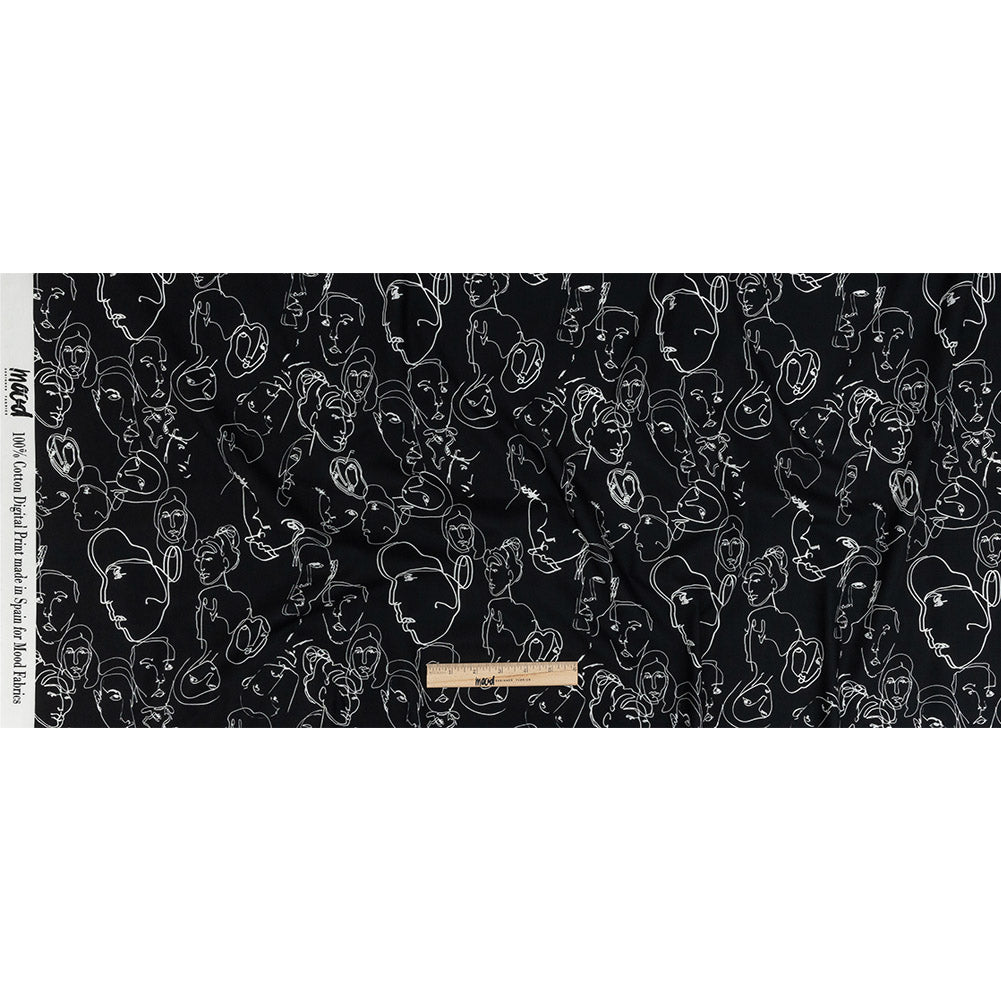 Mood Exclusive Black Candid Countenance Cotton Poplin Full Mood Exclusive Black Candid Countenance Cotton Poplin Full