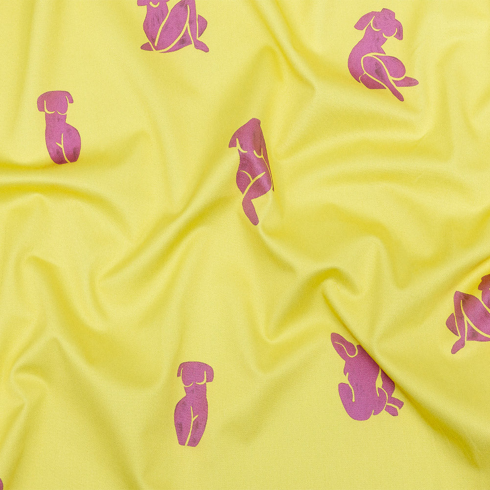 Mood Exclusive Yellow All Figured Out Stretch Cotton Sateen Mood Exclusive Yellow All Figured Out Stretch Cotton Sateen