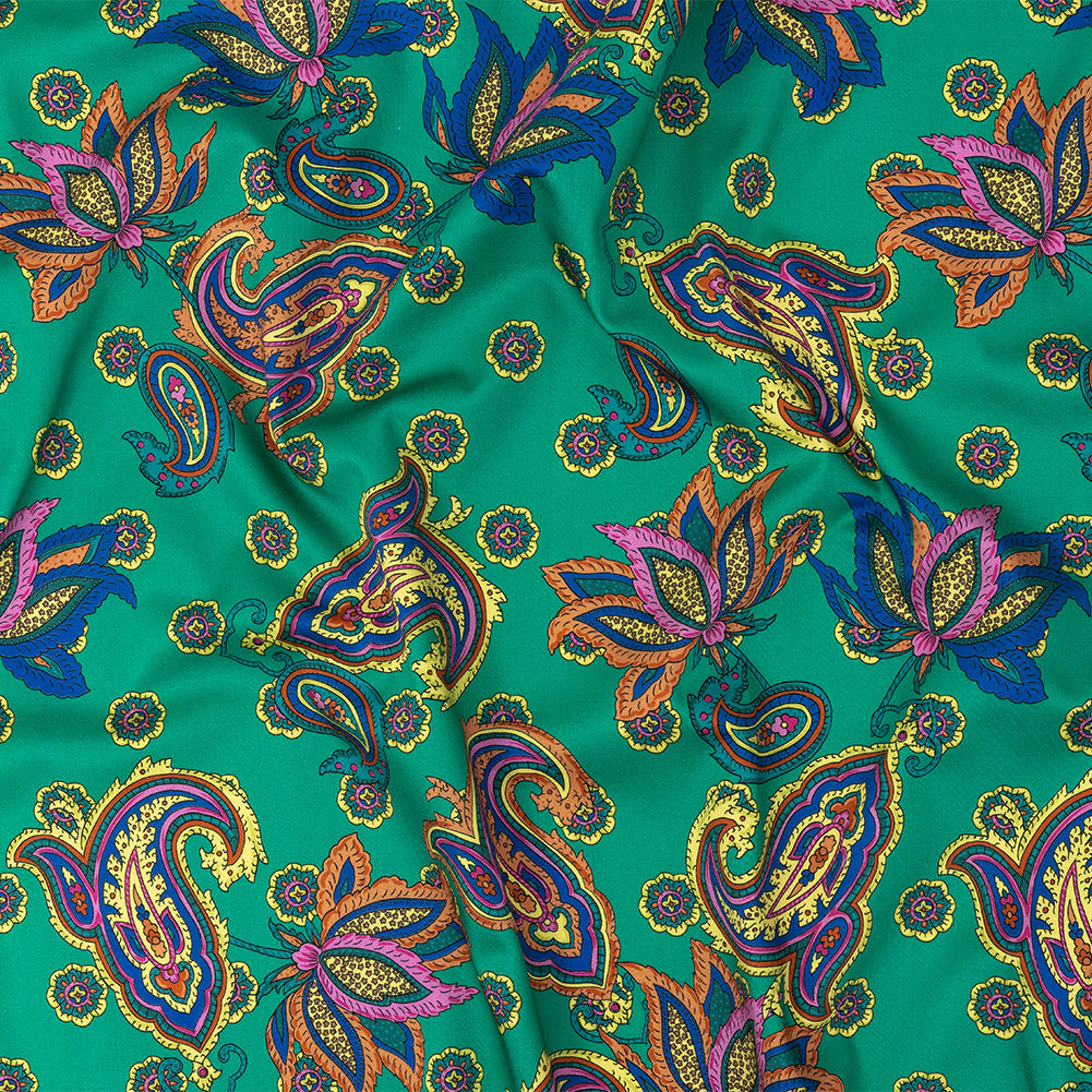 Mood Exclusive Kelly Green Palatable Paradise Stretch Cotton Sateen Mood Exclusive Kelly Green Palatable Paradise Stretch Cotton Sateen
