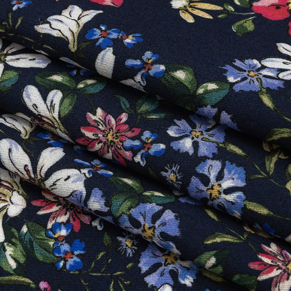 Mood Exclusive Black Iris Midnight Garden Viscose Twill Folded Mood Exclusive Black Iris Midnight Garden Viscose Twill Folded