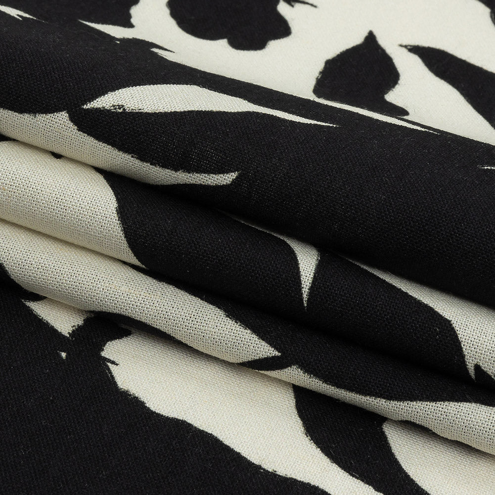 Mood Exclusive Backlit Blossoms Sustainable Viscose and Linen Woven Detail Mood Exclusive Backlit Blossoms Sustainable Viscose and Linen Woven Detail