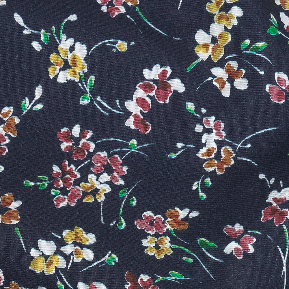 Cotton Poplin Print - Navy Floral - Mood Exclusive Dear Ditsy Detail Cotton Poplin Print - Navy Floral - Mood Exclusive Dear Ditsy Detail