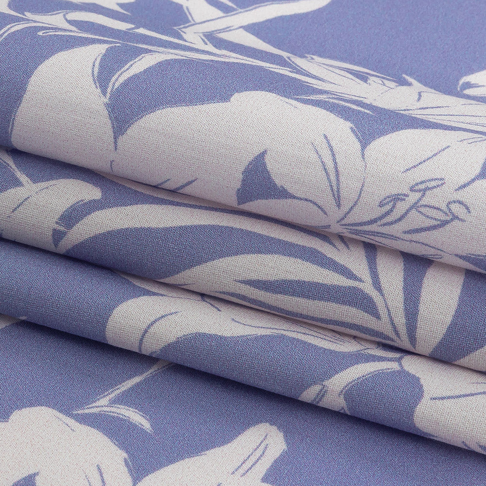 Cotton Poplin Print - Lilac and White Floral - Mood Exclusive Daylily Haze Folded Cotton Poplin Print - Lilac and White Floral - Mood Exclusive Daylily Haze Folded