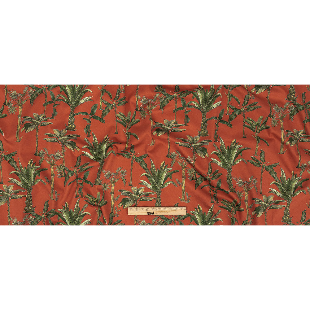 Mood Exclusive Red Orange Heart of Palm Stretch Cotton Sateen Full Mood Exclusive Red Orange Heart of Palm Stretch Cotton Sateen Full