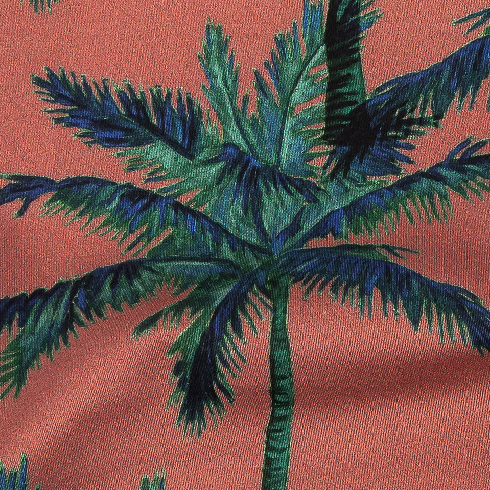 Mood Exclusive Rose Psychedelic Palms Stretch Cotton Sateen Detail Mood Exclusive Rose Psychedelic Palms Stretch Cotton Sateen Detail