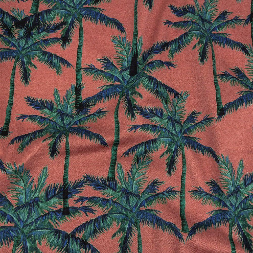 Mood Exclusive Rose Psychedelic Palms Stretch Cotton Sateen Mood Exclusive Rose Psychedelic Palms Stretch Cotton Sateen