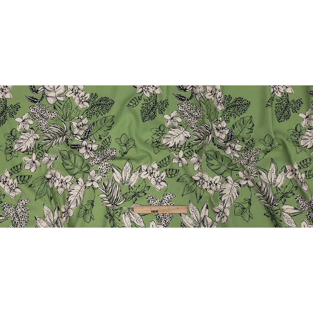 Mood Exclusive Green Warning Spots Stretch Cotton Woven Full Mood Exclusive Green Warning Spots Stretch Cotton Woven Full