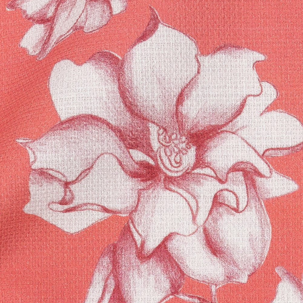 Mood Exclusive Coral Breath of Narcissus Stretch Cotton Woven Detail Mood Exclusive Coral Breath of Narcissus Stretch Cotton Woven Detail