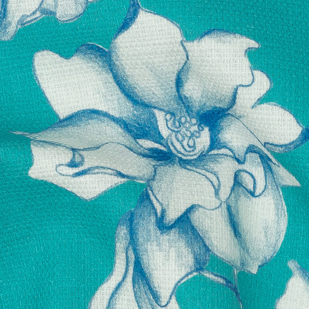 Mood Exclusive Turquoise Breath of Narcissus Stretch Cotton Woven Detail Mood Exclusive Turquoise Breath of Narcissus Stretch Cotton Woven Detail