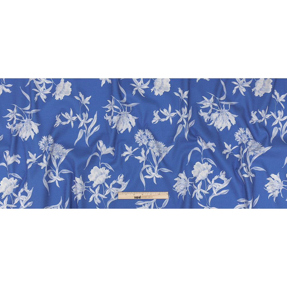 Mood Exclusive Cobalt Blue Camellia Mirage Stretch Cotton Woven Full Mood Exclusive Cobalt Blue Camellia Mirage Stretch Cotton Woven Full
