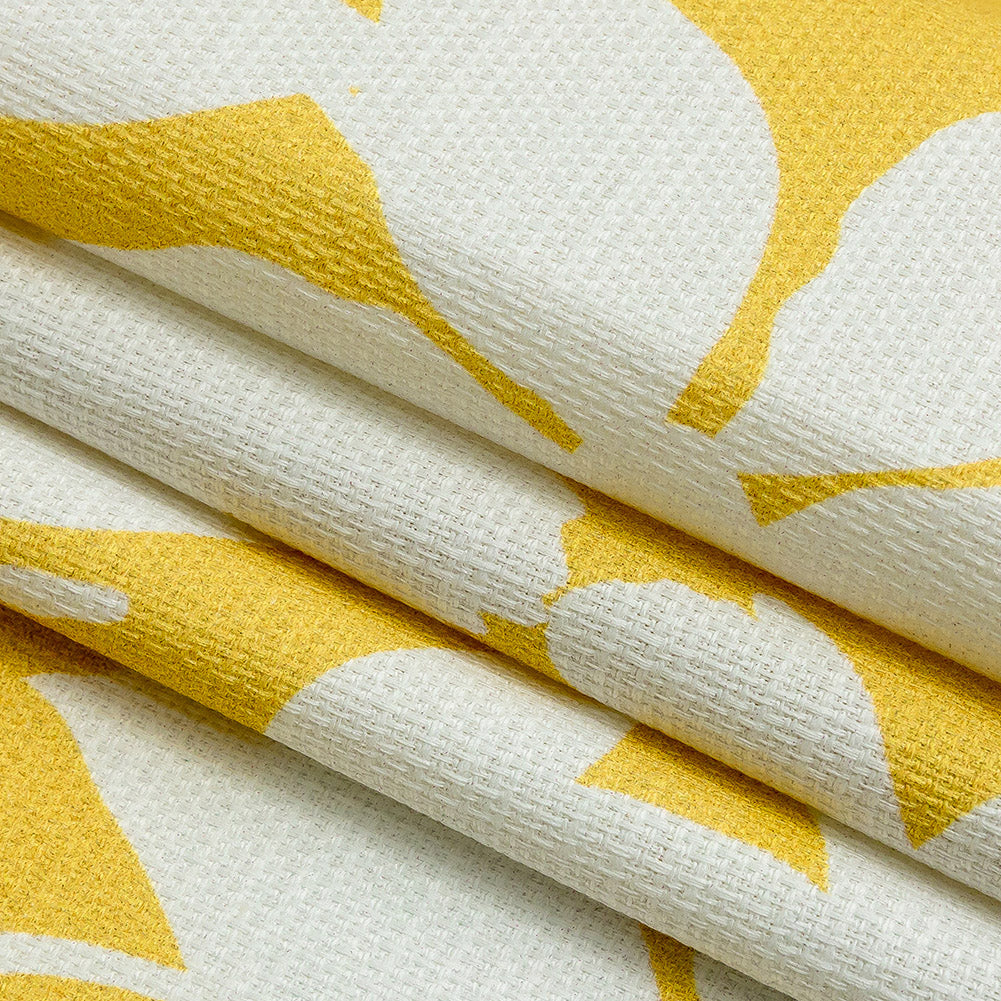 Mood Exclusive Yellow Sultry Silhouettes Stretch Cotton Woven Folded Mood Exclusive Yellow Sultry Silhouettes Stretch Cotton Woven Folded
