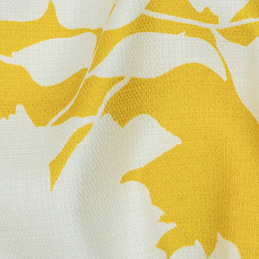 Mood Exclusive Yellow Sultry Silhouettes Stretch Cotton Woven Detail Mood Exclusive Yellow Sultry Silhouettes Stretch Cotton Woven Detail
