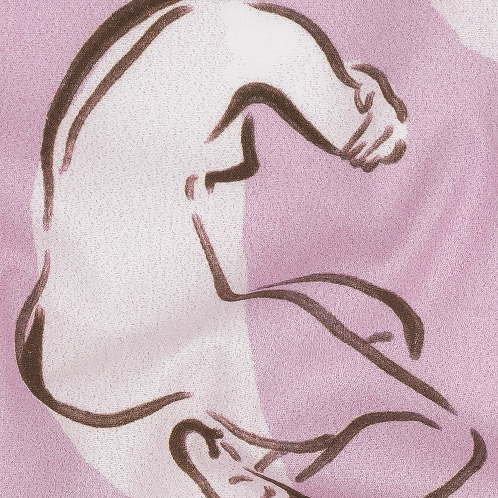 Mood Exclusive Pale Pink Gestural Expressions Stretch Cotton Poplin Detail Mood Exclusive Pale Pink Gestural Expressions Stretch Cotton Poplin Detail