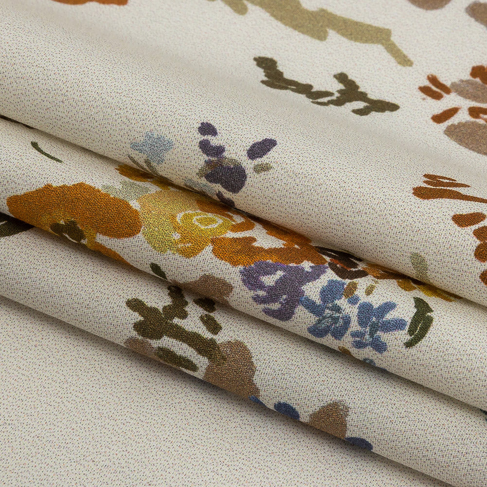 Mood Exclusive Ivory Just Because Bouquet Stretch Cotton Poplin Folded Mood Exclusive Ivory Just Because Bouquet Stretch Cotton Poplin Folded